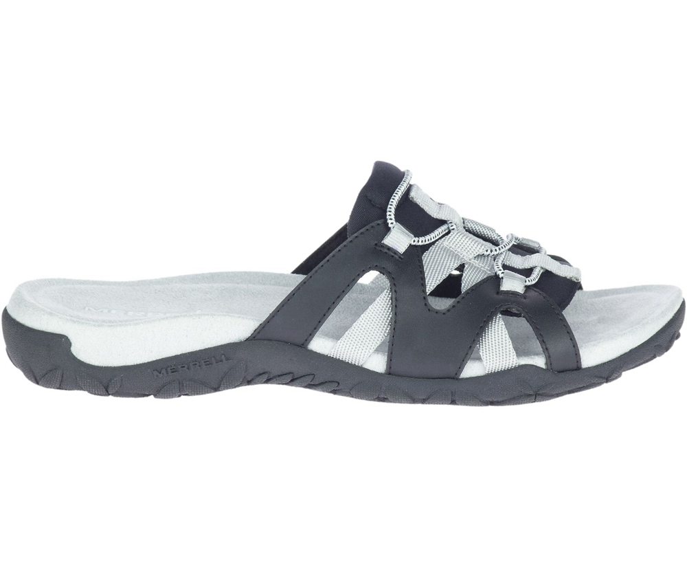 Sandálias Senhora - Merrell Terran Cage Slide - Branco/Pretas - ONP517849